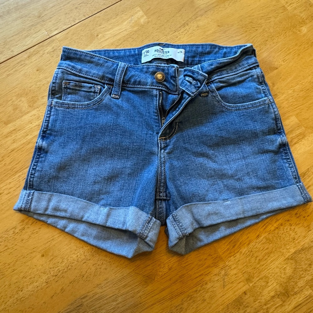 Hollister Blue Jean Shorts Classic Denim Style
